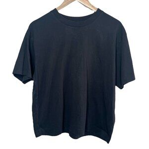 Muji Mens Black Short Sleeve Casual Crewneck T-Shirt XL